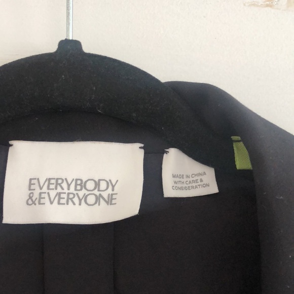 Everybody & Everyone Totally Possible Blazer Black Oversized Ethical10/12 M/L - Picture 8 of 14